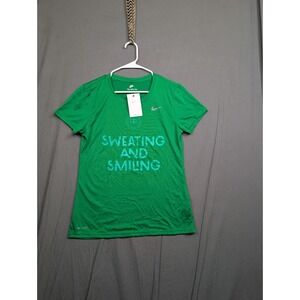 Nike Dri-FIT Women's T-Shirt Color Green Size Medium Short Sleeve